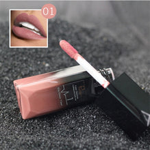 Load image into Gallery viewer, 2017 hot waterproof lip gloss matte liquid lipstick matte lipstick lipkit cosmetics makeup nude purple black rose pudaier brand