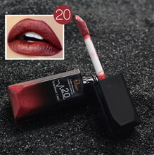 Load image into Gallery viewer, 2017 hot waterproof lip gloss matte liquid lipstick matte lipstick lipkit cosmetics makeup nude purple black rose pudaier brand