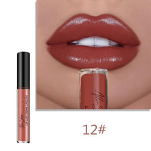 Load image into Gallery viewer, Nude Glitter Shimmer Lipstick Waterproof Long Lasting Moist Lip Gloss Vivid Colorful Lipgloss Sexy Women Glitter Liquid Makeup