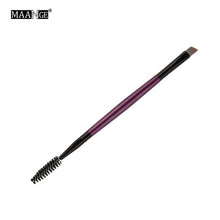 Load image into Gallery viewer, MAANGE EyeBrow Makeup Brush Wood Handle Double Sided Eyebrow Flat Angled Brushes Eye Brow Makeup Brushes Professional