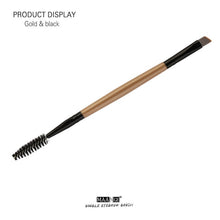 Load image into Gallery viewer, MAANGE EyeBrow Makeup Brush Wood Handle Double Sided Eyebrow Flat Angled Brushes Eye Brow Makeup Brushes Professional