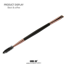 Load image into Gallery viewer, MAANGE EyeBrow Makeup Brush Wood Handle Double Sided Eyebrow Flat Angled Brushes Eye Brow Makeup Brushes Professional