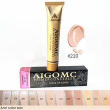 Load image into Gallery viewer, 14 Colors Gold Tube Makeup Cover Base Primer Concealer Palette Makeup Base Tatoo Face Contouring Foundation Concealer Cream