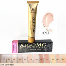 Load image into Gallery viewer, 14 Colors Gold Tube Makeup Cover Base Primer Concealer Palette Makeup Base Tatoo Face Contouring Foundation Concealer Cream