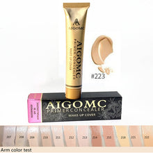 Load image into Gallery viewer, 14 Colors Gold Tube Makeup Cover Base Primer Concealer Palette Makeup Base Tatoo Face Contouring Foundation Concealer Cream