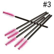 Load image into Gallery viewer, 50pcs/lot Eyelash Brush Disposable Comb Mascara Wands Eye Lashes Extension Applicator Spoolers famale Makeup Tools Accessories