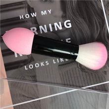 Load image into Gallery viewer, 1pc Professional blusher brush Nylon Make up Brushes Two Head Metal Cosmetic Tools with Sponge drop shipping