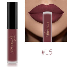 Load image into Gallery viewer, NICEFACE Lip Gloss 34 Colors Nude Matte Liquid Lipstick Mate Waterproof Long Lasting Moisturizing Lipgloss Lip Makeup Cosmetics